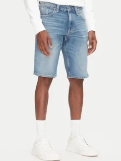 Tommy Jeans Szorty jeansowe Ronnie DM0DM21331 Niebieski Regular Fit