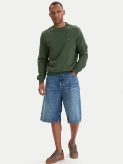 Tommy Jeans Szorty jeansowe Theo DM0DM22992 Niebieski Loose Fit