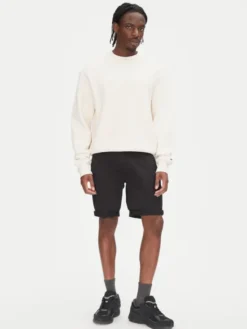 Tommy Jeans Szorty materiałowe Scanton DM0DM21950 Czarny Slim Fit