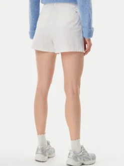 Tommy Jeans Szorty materiałowe Claire DW0DW21643 Écru Regular Fit