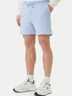 Tommy Jeans Szorty sportowe DM0DM21931 Niebieski Regular Fit