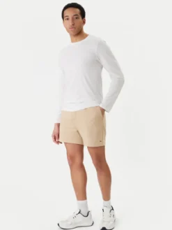 Tommy Jeans Szorty sportowe DM0DM21931 Beżowy Regular Fit
