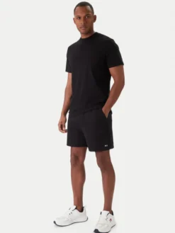 Tommy Jeans Szorty sportowe Flag Beach DM0DM21931 Czarny Regular Fit