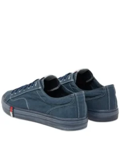 Tommy Jeans Tenisówki Archive Vulc. Y2K Washed Canvas EM0EM01720 Granatowy