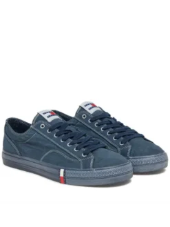 Tommy Jeans Tenisówki Archive Vulc. Y2K Washed Canvas EM0EM01720 Granatowy
