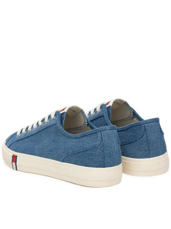 Tommy Jeans Tenisówki Archive Y2K Lace Up Denim EM0EM01751 Niebieski