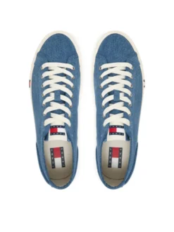Tommy Jeans Tenisówki Archive Y2K Lace Up Denim EM0EM01751 Niebieski