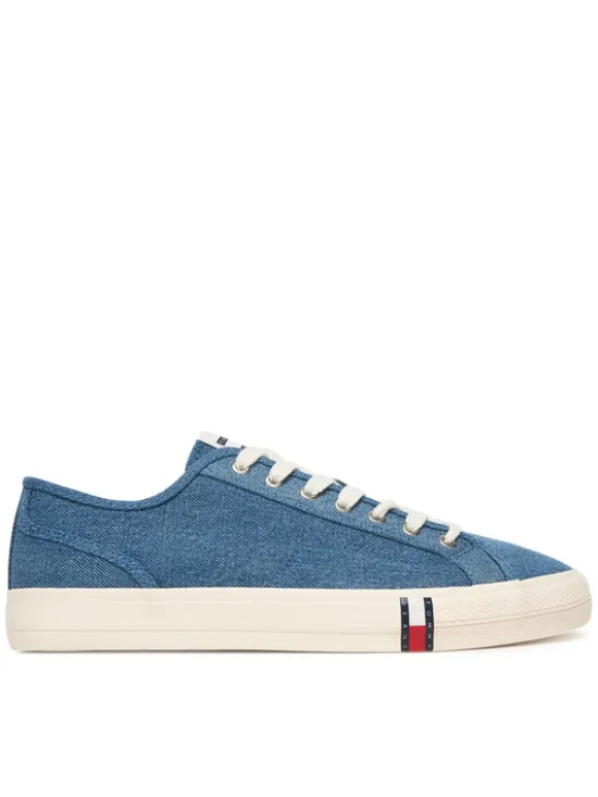 Tommy Jeans Tenisówki Archive Y2K Lace Up Denim EM0EM01751 Niebieski