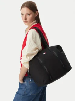 Tommy Jeans Torebka Tjw Ess Daily Tote AW0AW19039 Czarny