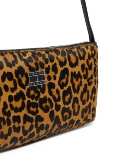 Tommy Jeans Torebka Tjw Must Leopard Shoulder Bag AW0AW18008 Pomarańczowy