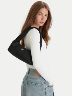 Tommy Jeans Torebka Tjw Urban Nylon Shoulder Bag AW0AW17886 Czarny