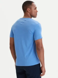 Tommy Jeans T-Shirt DM0DM20363 Niebieski Slim Fit