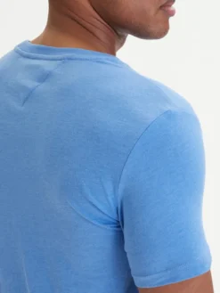 Tommy Jeans T-Shirt DM0DM20363 Niebieski Slim Fit