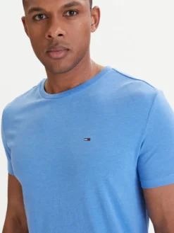 Tommy Jeans T-Shirt DM0DM20363 Niebieski Slim Fit