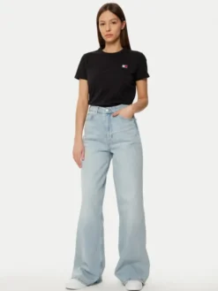 Tommy Jeans T-Shirt DW0DW20153 Czarny Regular Fit