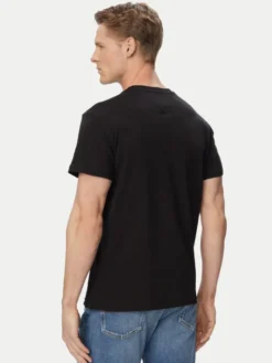 Tommy Jeans T-Shirt Graphic DM0DM23376 Czarny Slim Fit