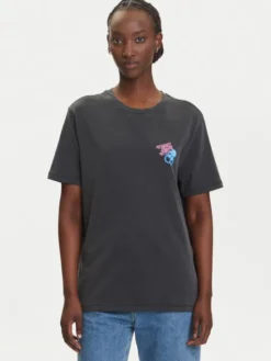 Tommy Jeans T-Shirt Neon DW0DW21358 Szary Relaxed Fit