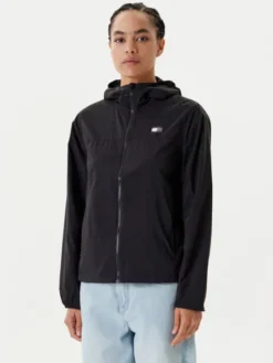 Tommy Jeans Wiatrówka DW0DW21188 Czarny Regular Fit