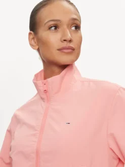 Tommy Jeans Wiatrówka Essential DW0DW18139 Różowy Regular Fit