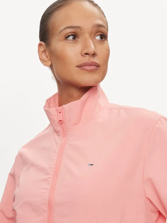Tommy Jeans Wiatrówka Essential DW0DW18139 Różowy Regular Fit