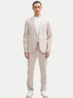 Tom Tailor Marynarka 1045065 Beżowy Regular Fit