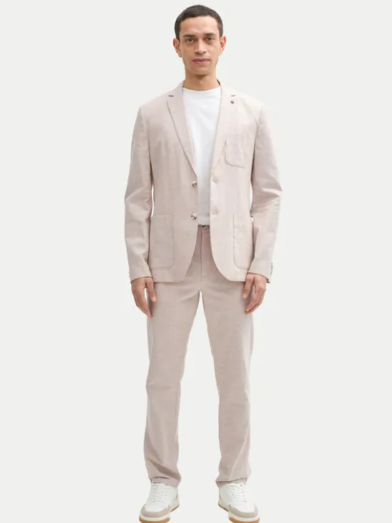Tom Tailor Marynarka 1045065 Beżowy Regular Fit
