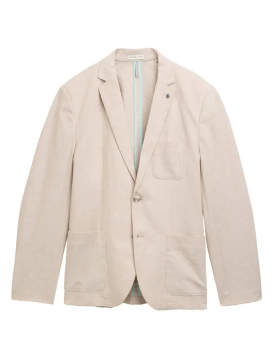 Tom Tailor Marynarka 1045065 Beżowy Regular Fit