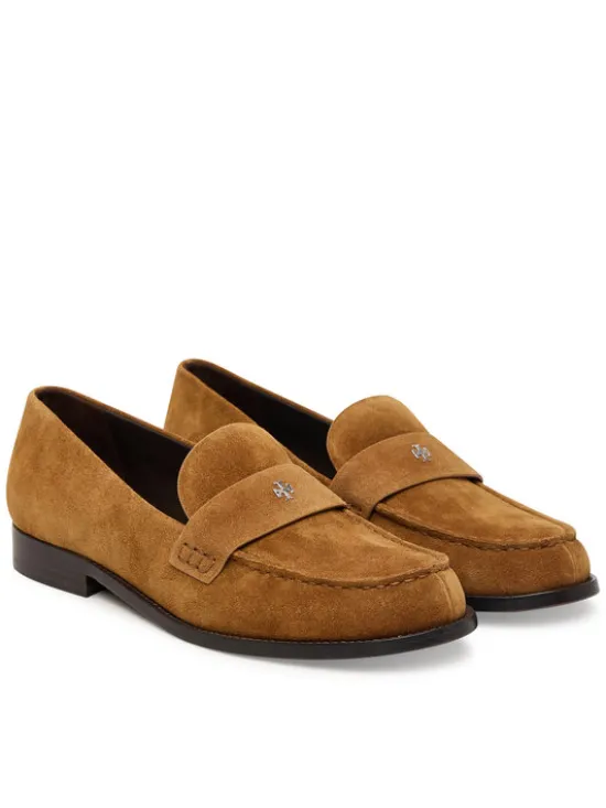 Tory Burch Loafersy Penny 178119 Brązowy