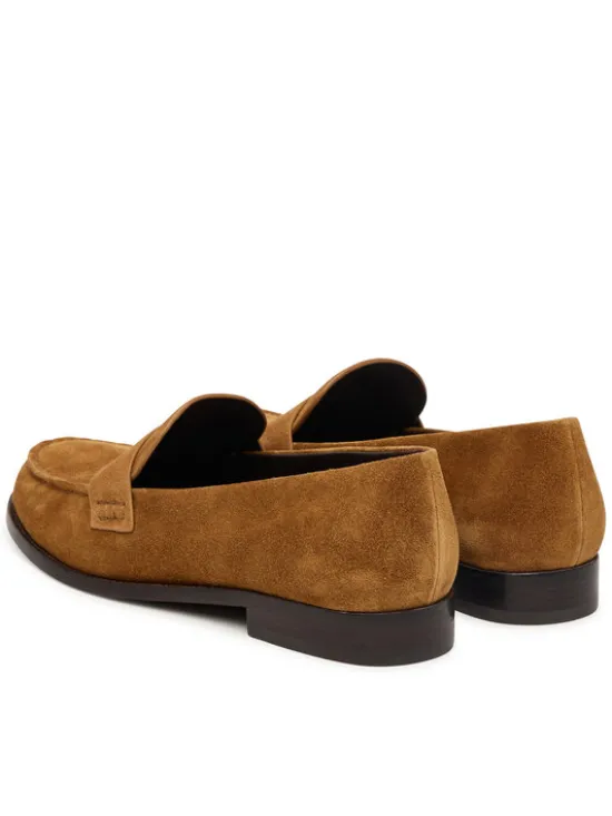 Tory Burch Loafersy Penny 178119 Brązowy