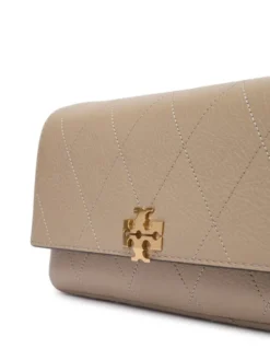 Tory Burch Torebka Quilted Chain Wallet 186041 Kremowy