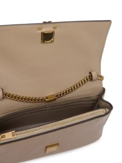 Tory Burch Torebka Quilted Chain Wallet 186041 Kremowy