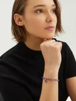 TOUS Bransoletka Icon Color 1003388000 Fioletowy