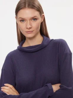 Triumph Bluza Thermal MyWear Sweater 10216560 Granatowy Regular Fit