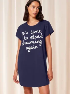 Triumph Koszula nocna Nightdresses NDK 02 X 10215185 Granatowy
