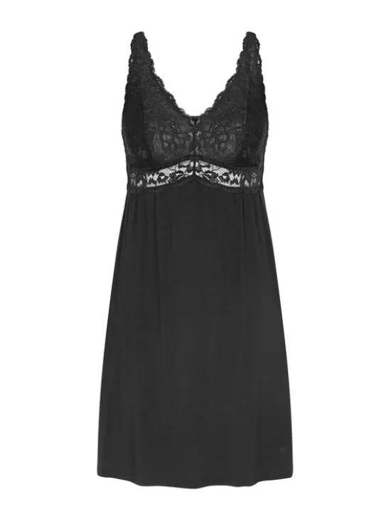 Triumph Koszula nocna Timeless Sensuality 10227238 Czarny Regular Fit