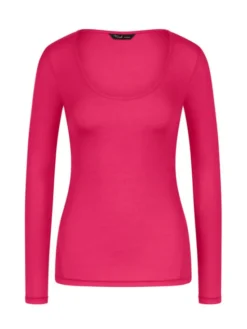 Triumph Koszulka piżamowa Bauty Layers 10225060 Różowy Slim Fit