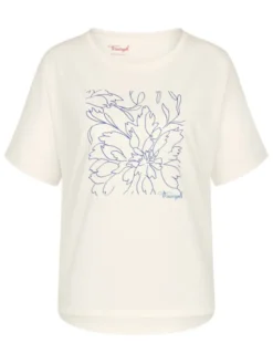 Triumph Koszulka piżamowa Mix & Match 10218281 Beżowy Relaxed Fit
