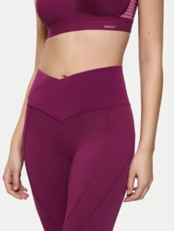 Triumph Legginsy Cardio 10217851 Bordowy Slim Fit