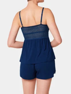 Triumph Piżama Aura Spotlight 10218289 Niebieski Regular Fit