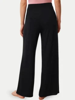 Triumph Spodnie piżamowe Aura Spotlight 10221403 Czarny Relaxed Fit
