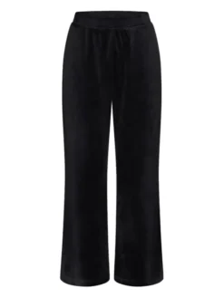 Triumph Spodnie piżamowe Sensual Velour 10225077 Czarny Wide Leg