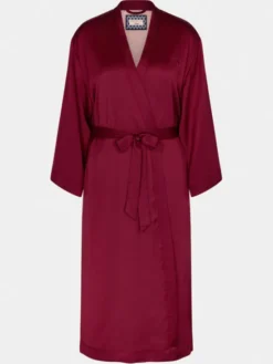 Triumph Szlafrok Robes Satin Robe 01 10216534 Bordowy