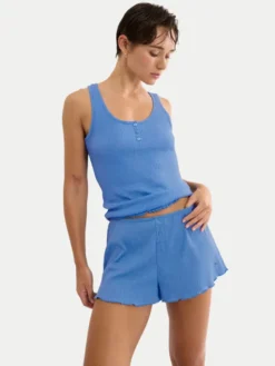 Triumph Szorty piżamowe Mix & Match 10227205 Niebieski Regular Fit