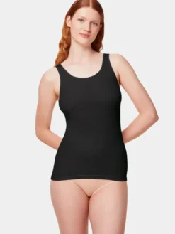 Triumph Top Katia Basics_01 Shirt 02 X 10217969 Czarny Slim Fit