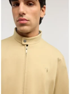 Trussardi Płaszcz zimowy R027M000051N012 Kremowy Regular Fit