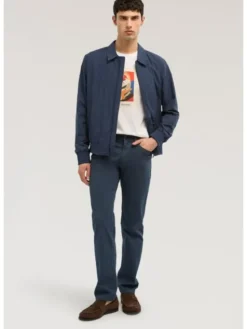 Trussardi Płaszcz zimowy R025M000049N034 Niebieski Regular Fit