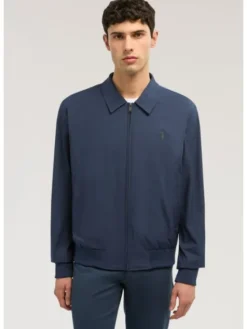 Trussardi Płaszcz zimowy R025M000049N034 Niebieski Regular Fit