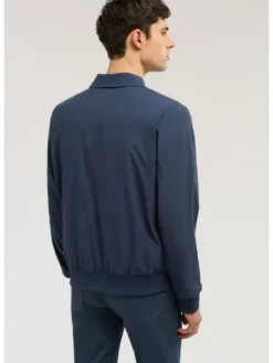 Trussardi Płaszcz zimowy R025M000049N034 Niebieski Regular Fit