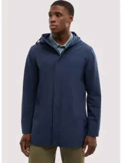 Trussardi Płaszcz zimowy R013M000031N034 Niebieski Regular Fit