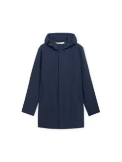 Trussardi Płaszcz zimowy R013M000031N034 Niebieski Regular Fit